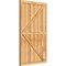 Ekena Millwork Framed Board-n-Batten Shutters w/Z-Bar, Rough Sawn Western Red Cedar, 32 1/4W x 53H, PR RBF06Z32X053RWR - alternate 3